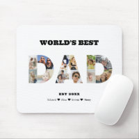 Dad Photo Collage Cutout Father's Day Birthday