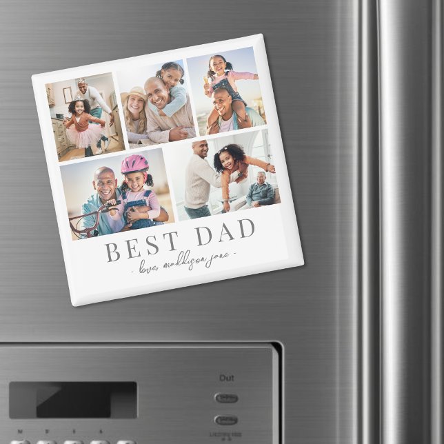 Dad Photo Collage Father Magnet (Dad Photo Collage Father magnet )