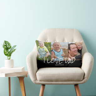 Dad Photo Collage  Lumbar Cushion