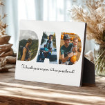 Dad Photo Collage Plaque for Father's day<br><div class="desc">This is a plaque with a photo collage that spells out the word DAD along with a custom message. This is the perfect gift for dad for father’s day,  his birthday or Christmas.</div>