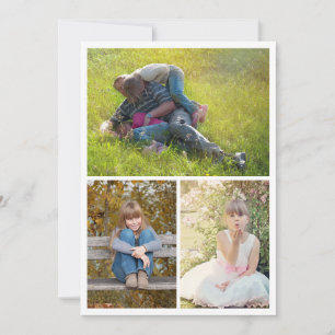 Dad Photo Collage Three Pictures Father's Day Card