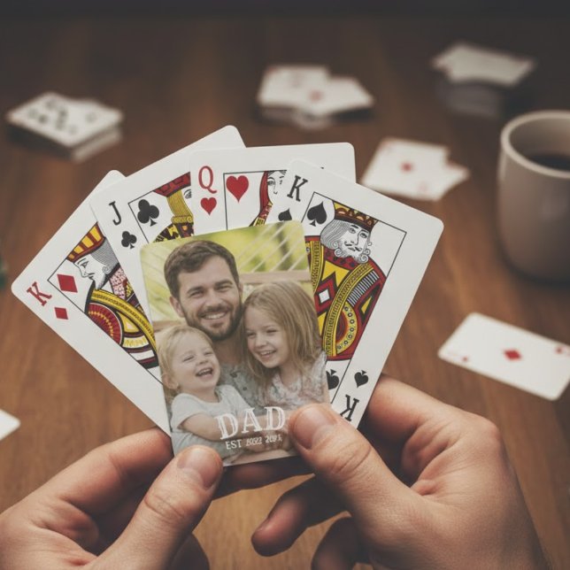 Dad Photo Established Playing Cards (Creator Uploaded)