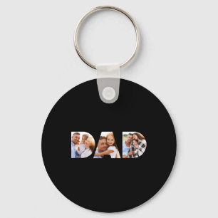 Dad Photo Modern Tygraphy Child Gift T Shirt  Key Ring