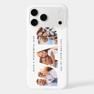 Dad photo modern typography child gift