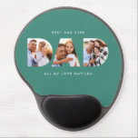 Dad photo modern typography child gift gel mouse pad<br><div class="desc">Dad multi photo modern typography child gift. Ideal fathers day,  birthday or christmas gift. Colours can be changed.</div>