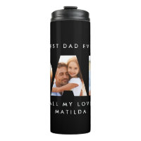 Dad photo modern typography child gift