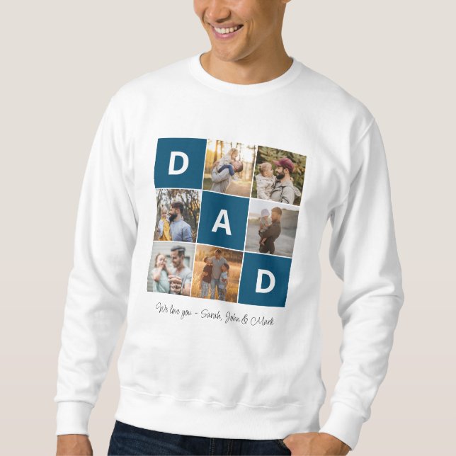 Dad Photo Sweatshirt for Father's Day (Front)