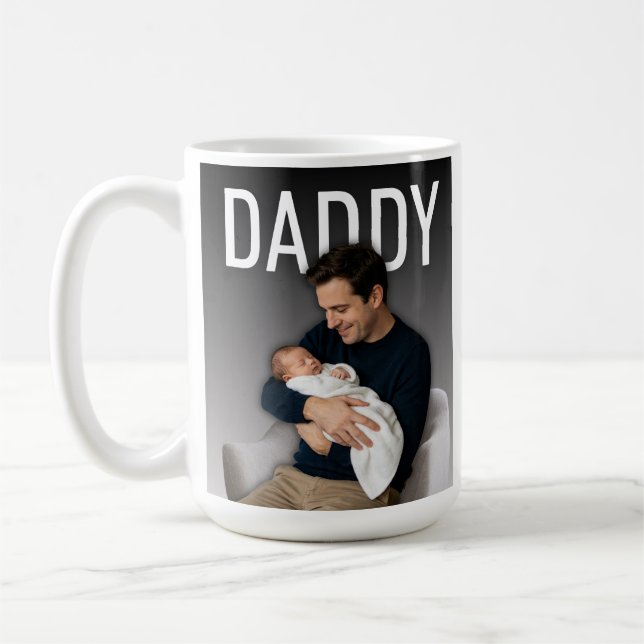 Dad Photo This Year Name Best Daddy Ever Coffee Mug (Left)