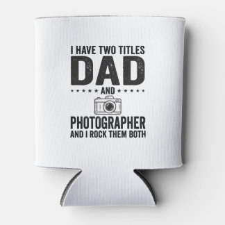 Dad Photographer Vintage Engraving Shirt Design_1 Can Cooler