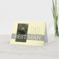 Dad Please be best man - invitation