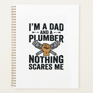 Dad Plumber Nothing Scares Me Vintage Shirt Design Planner