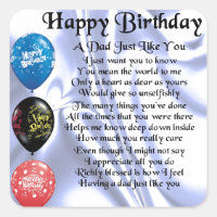 Dad Poem  Happy Birthday