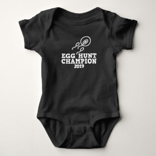 Dad Pregnancy Announcement Egg Hunt Champion Baby Bodysuit