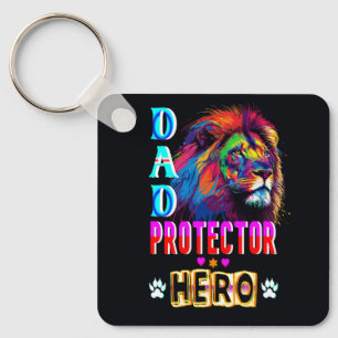 Dad Protector Hero Key Ring