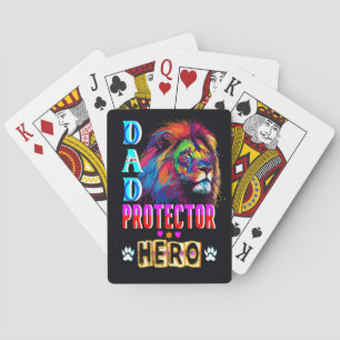Dad Protector Hero Playing Cards