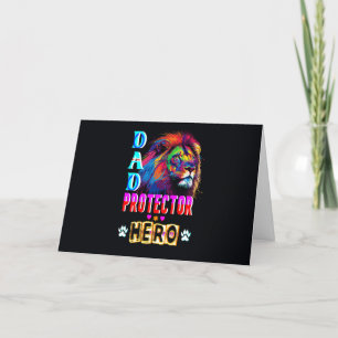 Dad Protector Hero Thank You Card