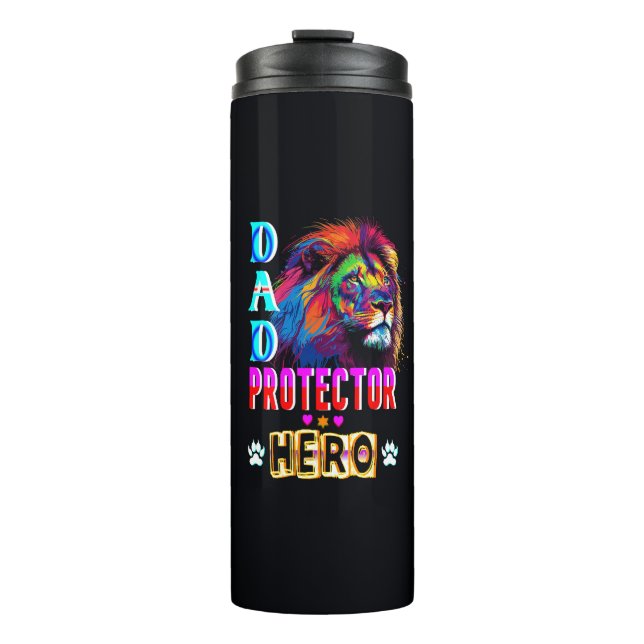 Dad Protector Hero Thermal Tumbler (Front)