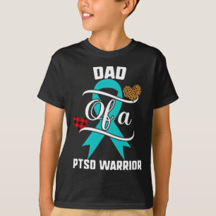 Dad Ptsd Awareness Leopard Post-traumatic Stress D T-Shirt