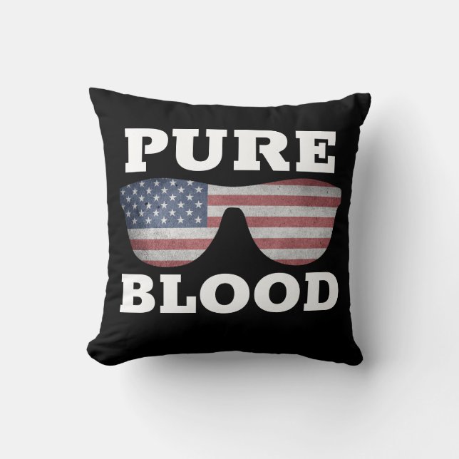 DAD PURE BLOOD FATHER'S DAY Throw Pillow (Front)