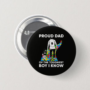 Dad Puzzle Autism Awareness Gift for Birthday 6 Cm Round Badge