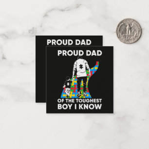 Dad Puzzle Autism Awareness Gift for Birthday Card