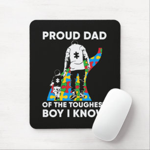 Dad Puzzle Autism Awareness Gift for Birthday Mouse Pad