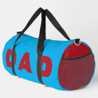 Dad [Red Distressed Text]