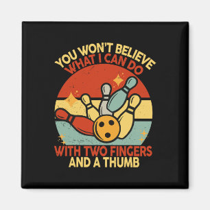 Dad Retro Funny Bowling S Women Adult Humour Dirty Magnet