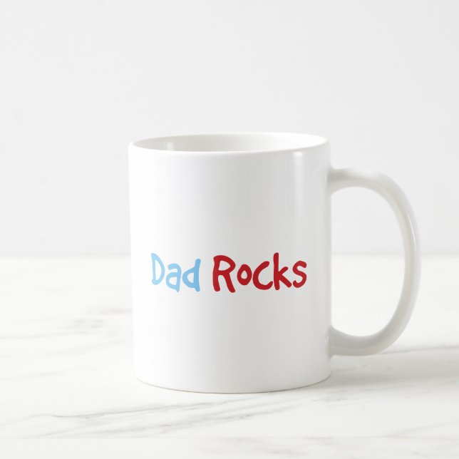 Dad Rocks Coffee Mug (Right)