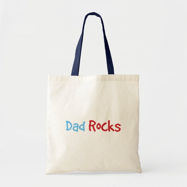 Dad Rocks Tote Bag (Front)