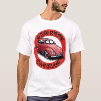 Dad Rods Car Club Red People's Car T-Shirt