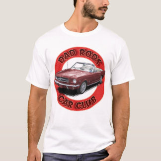 Dad Rods Car Club Red Pony Car T-Shirt