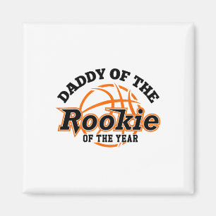 Dad Rookie Of The Year Sketll Shirt Magnet