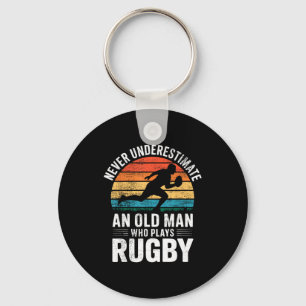 Dad Rugby Player Father Rugby Key Ring