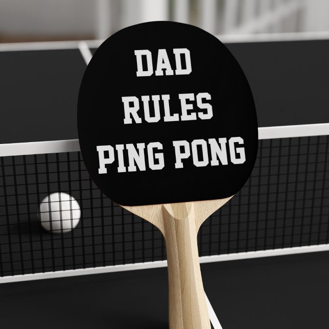 Dad Rules Ping Pong Paddle (Creator Uploaded)