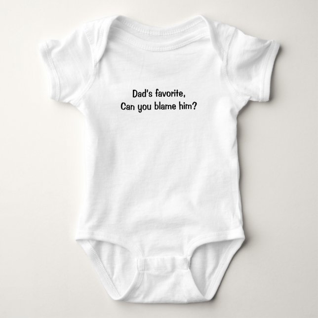 Dad’s Favourite - Funny Baby Bodysuit Gift (Front)