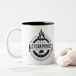 Dad’s Steakhouse Father’s Day Two-Tone Coffee Mug