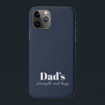 Dad’s Strength and Hugs - Father's Day Gift |  Case-Mate iPhone Case<br><div class="desc">Celebrate Father’s Day with style and sentiment using this “Dad’s Strength and Hugs” Personalised iPhone Case. Designed for the dad who’s always there with strong arms and a loving heart, this protective case combines function and feeling in one sleek accessory. Perfect for everyday use, this custom iPhone case protects his...</div>