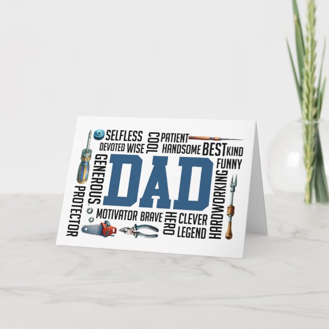 Dad’s Toolbox: The Essentials of a Handyman Card (Front)