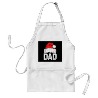 Dad Santa Christmas Family Matching Pajamas Papa F Standard Apron