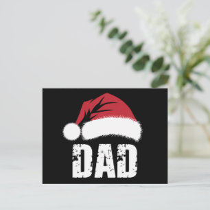 Dad Santa Christmas Family Matching Pyjamas Papa Postcard