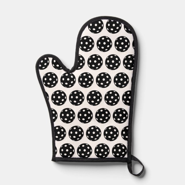Dad Says Keep Out of the Kitchen Funny Pickleball  Oven Mitt (Front)