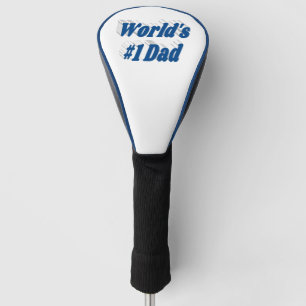 Dad sea blue text golf head cover