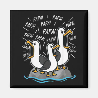 Dad Seagull Funny Papa Seagulls Fathers Day Humour Magnet