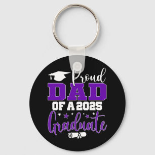 Dad Senior 2025 Proud Dad Of A Cl Of 2025 Graduate Key Ring