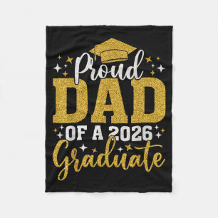 Dad senior 2026 proud dad of a class of 2026 fleece blanket