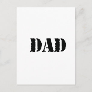 DAD Simple father's day gift Postcard