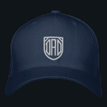 Dad Simple Modern Typography Custom<br><div class="desc">Dad Simple Modern Typography Custom Embroidered Baseball Cap features the simple modern embroidered text "Dad". Perfect as a gift for dad for Father's Day,  Christmas,  birthday and more. Created by Evco Studio www.zazzle.com/store/evcostudio</div>
