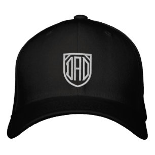 Dad Simple Modern Typography Custom Embroidered Hat