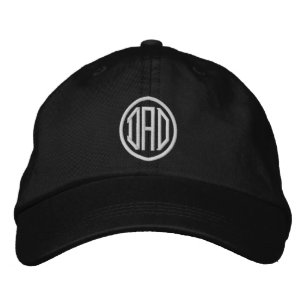 Dad Simple Modern Typography Custom Embroidered Hat